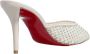 Christian Louboutin Slippers & Mules Apostropha Mule Mesh Strass in poeder roze - Thumbnail 1