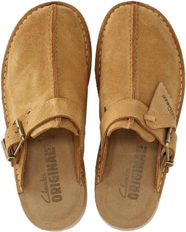 Clarks Slippers TREKWEDGE CAMEL CLOG in beige