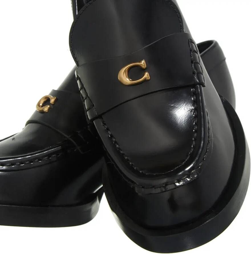 Coach Loafers Natalie Leather Loafer in zwart