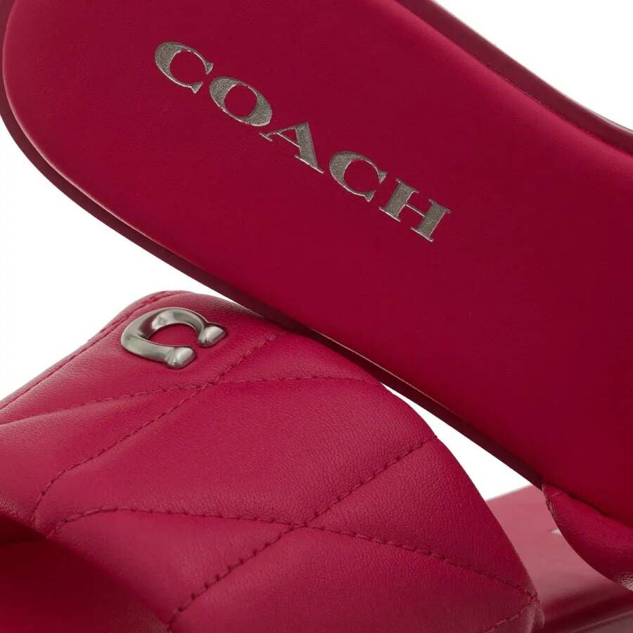 Coach Sandalen Holly Quilted Leather Sandal in roze