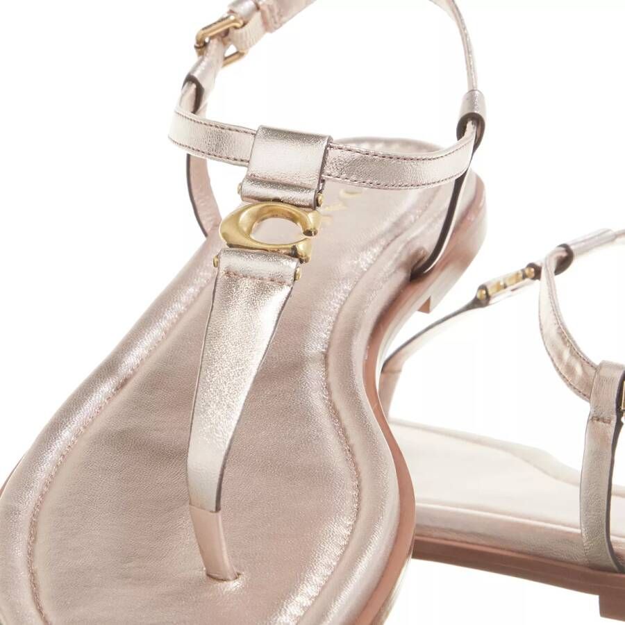 Coach Sandalen Jessica Sandal Leather in champagne kleuren