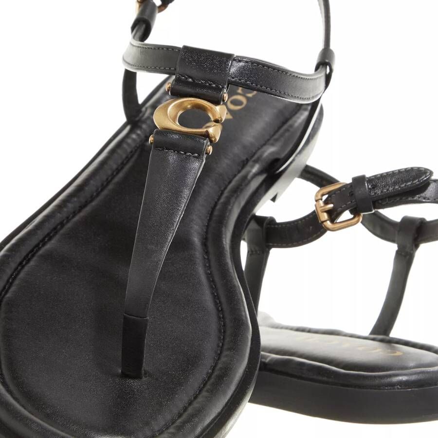 Coach Sandalen Jessica Sandal Leather in zwart