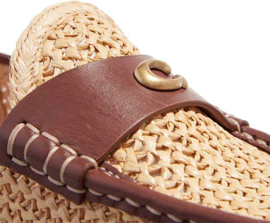 Coach Sandalen Jolene Loafer Raffia in beige