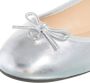 Coach Slippers Abigail Metallic Leather Ballet Flat in zilver - Thumbnail 1