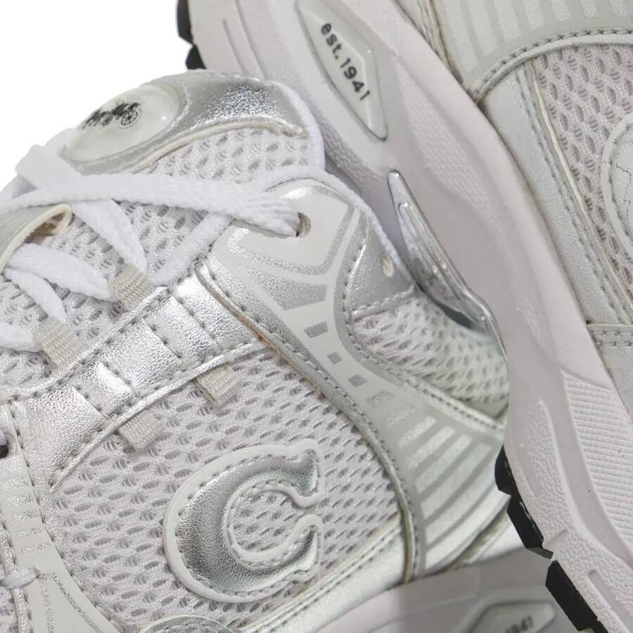 Coach Sneakers C301 Metallic in wit