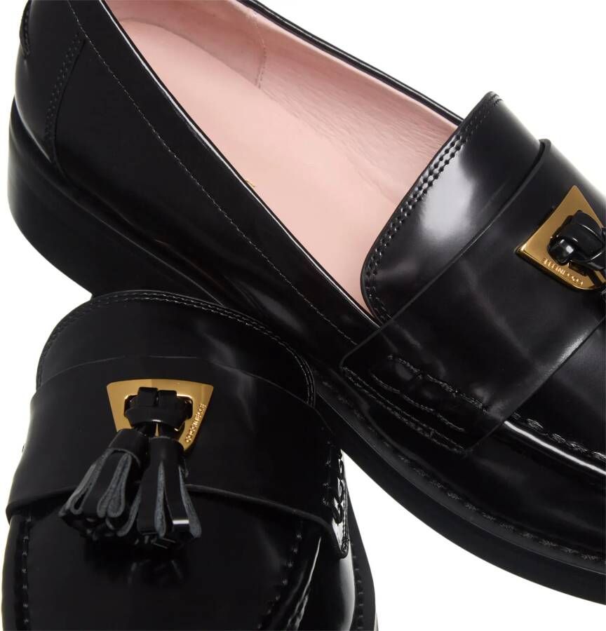 Coccinelle Loafers beat Shiny in zwart