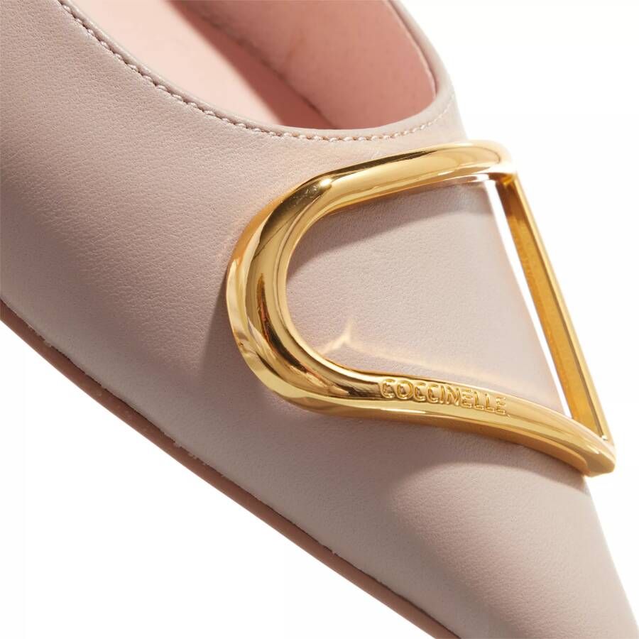 Coccinelle Loafers Sling Back Flat Smooth Leather in taupe