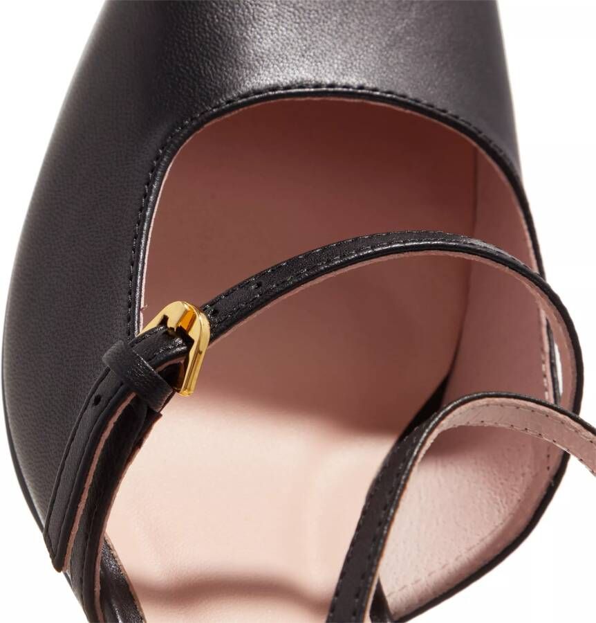 Coccinelle Sandalen Sandal Single Sole Smooth Leather in zwart