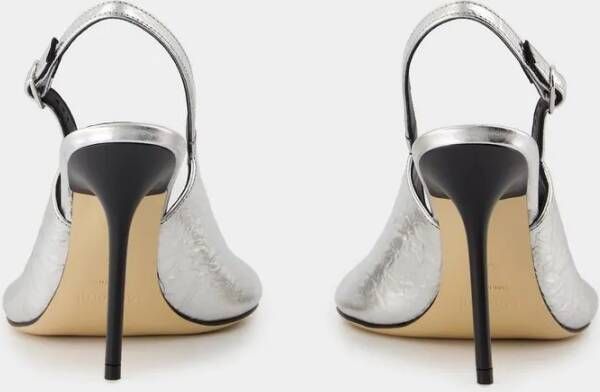 Coperni Hoge hakken Foil Ufo Heel Pumps Leather Silver in zilver