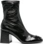 Courrèges Boots & laarzen Courreges Black fabric ankle boots in zwart - Thumbnail 1