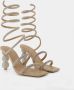 Cult Gaia Sandalen Lislie Sandals Sand Strass in beige - Thumbnail 1