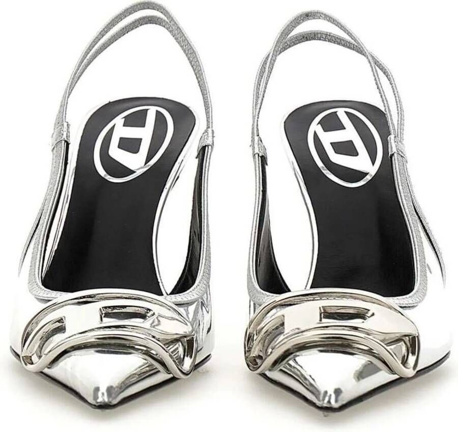 Diesel Sandalen With Heel Silver in zilver