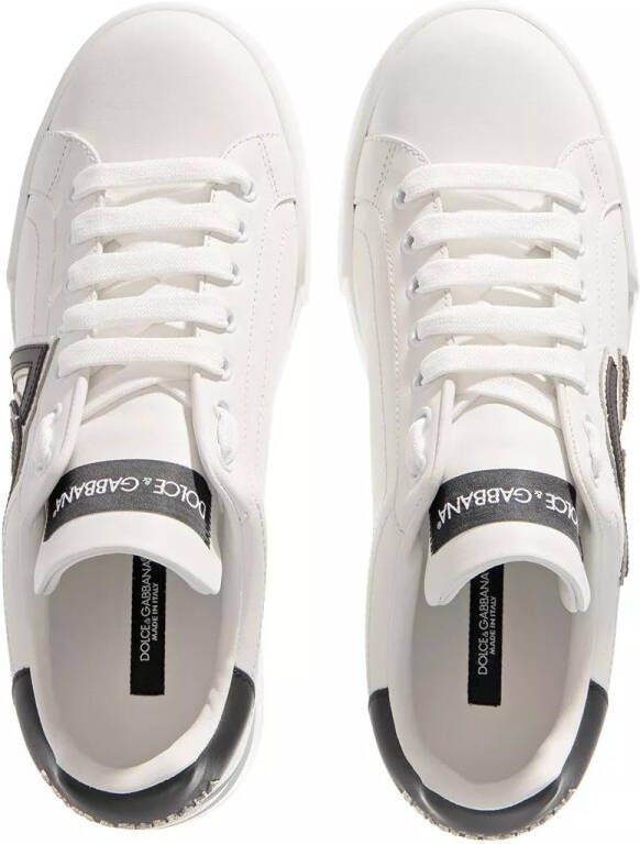 Dolce & Gabbana Portofino Logo-Print Low-Top Sneakers White Dames - Foto 3