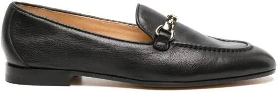 Doucal's Loafers & ballerina schoenen Horsebit-Detail Leather Loafers in zwart