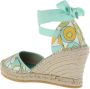 EMILIO PUCCI Sandalen Wedges Techno Twill in groen - Thumbnail 1