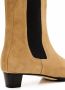 Aeydē Boots Kiki Leather Pointed Toe Boots in beige - Thumbnail 2