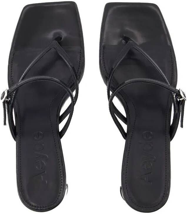 Aeydē Sandalen Giselle Sandals Leather Black in zwart