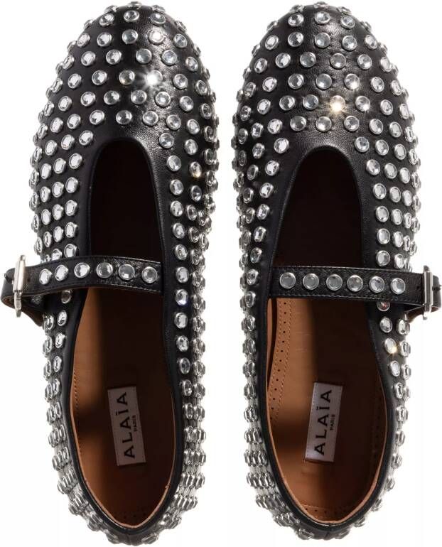 alaia Loafers Ballet Flats in zwart