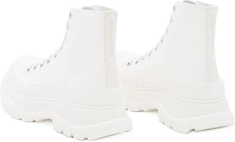 alexander mcqueen Low-Top Sneakers 45MM TREAD SLICK LACE-UP SNEAKERS in wit