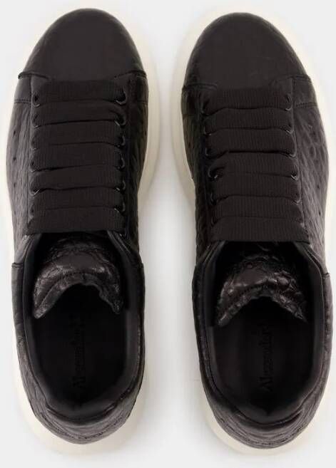 alexander mcqueen Low-Top Sneakers Oversized Sneakers Leather Black in zwart