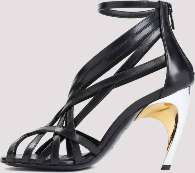 alexander mcqueen Sandalen Armadillo Strappy Sandals in zwart