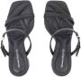 Alexander mcqueen Sandalen Seal Heeled Sandals Leather Black Argenté in zwart - Thumbnail 14