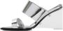 Alexander mcqueen Sandalen Silver Calf Leather Sandals in zilver - Thumbnail 4