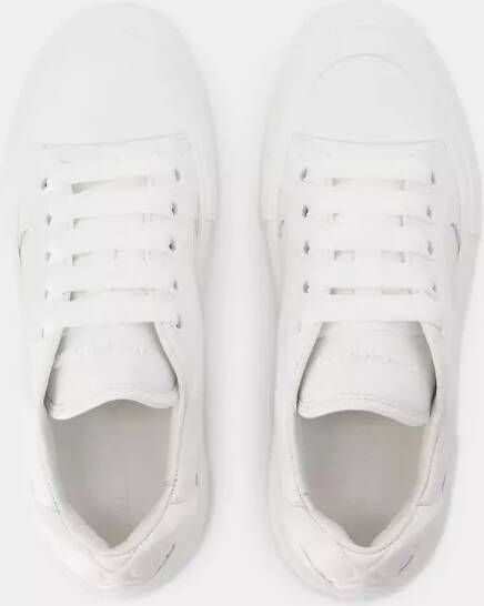 alexander mcqueen Low-Top Sneakers Deck Sneakers Calfskin White in wit