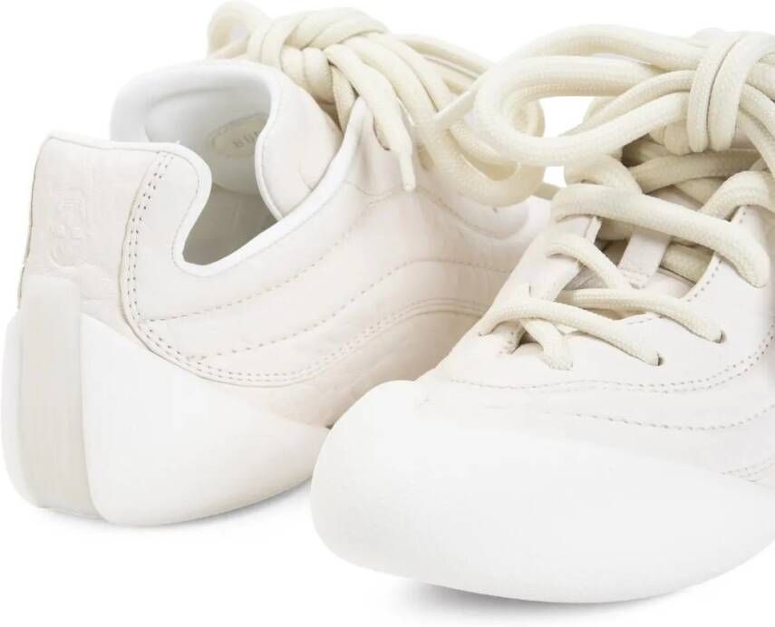 alexander mcqueen Lage-top sneaker Off White Leather Sneakers in wit