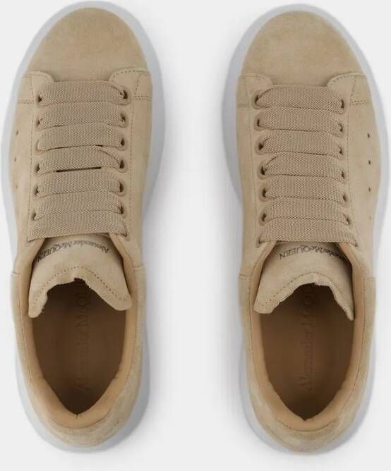 alexander mcqueen Low-Top Sneakers Oversized Sneakers Leather Beige in beige