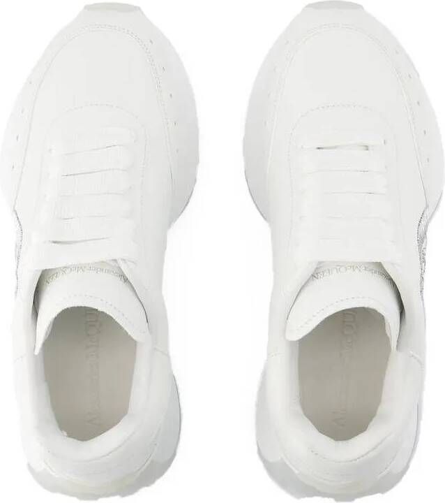 alexander mcqueen Low-Top Sneakers Sprint Runner Sneakers Leather White Silver in wit