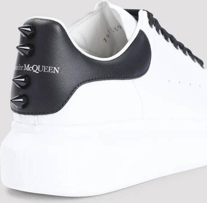 alexander mcqueen Lage-top sneaker White Leather Sneakers in rood