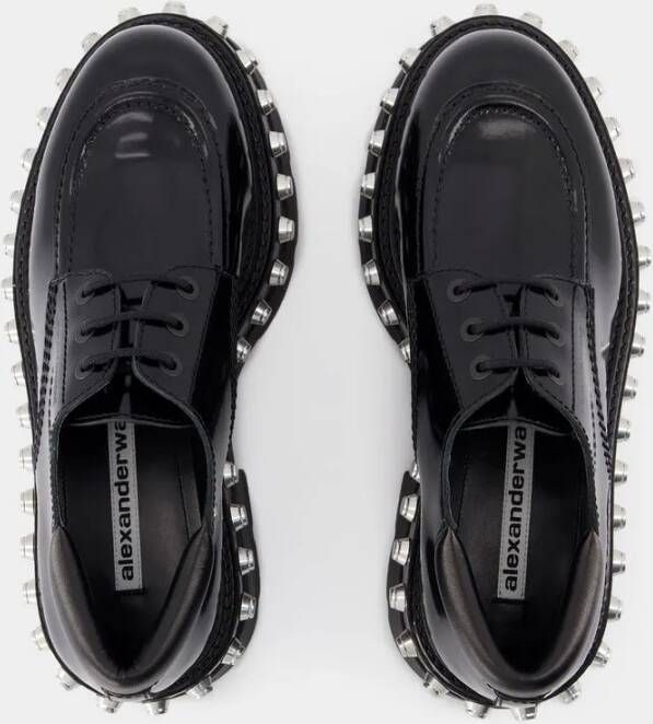 alexander wang Atlas Derbies Leather Black in zwart