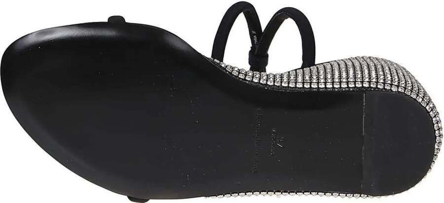 alexander wang Sandalen Dahlia 95 Crystal Wedge Sandals Black in zwart