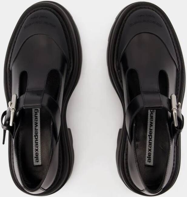 alexander wang Tova Mary Jane Platform Loafers Leather Black in zwart