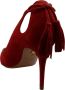 Aquazzura Hoge hakken Decollete Rosso in Suede in rood - Thumbnail 2