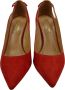 Aquazzura Hoge hakken Decollete Rosso in Suede in rood - Thumbnail 3