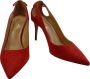 Aquazzura Hoge hakken Decollete Rosso in Suede in rood - Thumbnail 4