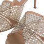 Aquazzura Hoge hakken Mules Crystal Lover 75 in goud - Thumbnail 2