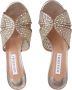 Aquazzura Hoge hakken Mules Crystal Lover 75 in goud - Thumbnail 3