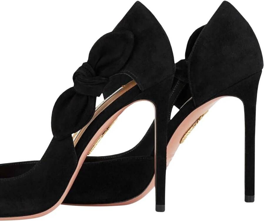 Aquazzura Hoge hakken Very Bow Tie Heeled Shoes in zwart