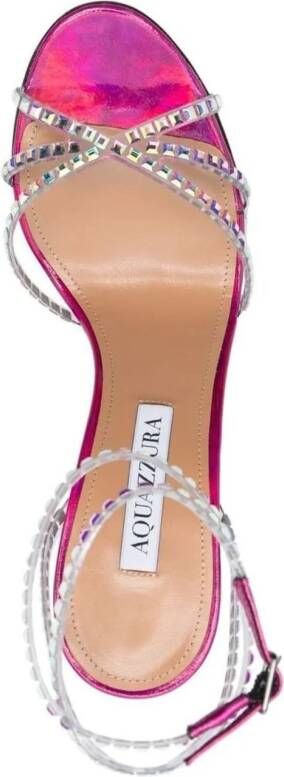 Aquazzura Slippers & Mules Sandals Fuchsia Divers in meerkleurig