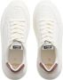 Ash Bordeaux Leren Sneakers Rubber Zool Veters Beige Dames - Thumbnail 14