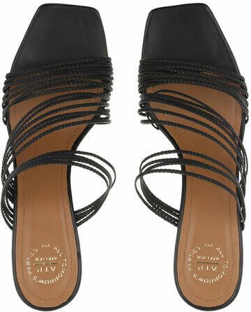 ATP Atelier Slippers & Mules Mid Heel Sandal in zwart