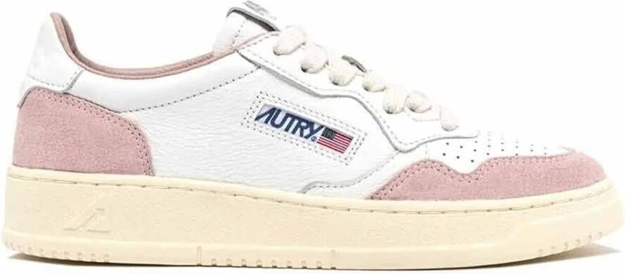 Autry International Low-Top Sneakers baskets medaillees 8 in poeder roze