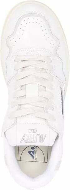 Autry International Sneakers Medalist Low-Top Leather Sneakers in wit