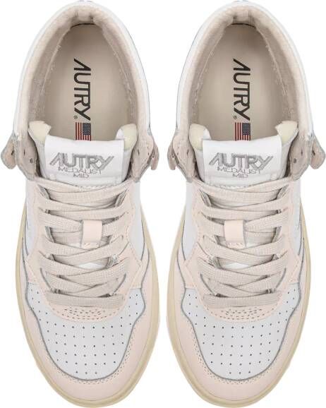 Autry International Sneakers Medalist Mid Wom Wht Dun in beige