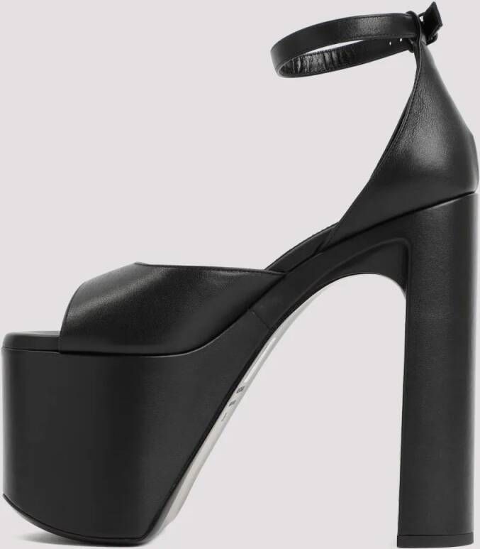 Balenciaga Sandalen Camden Black Platform Sandals in zwart