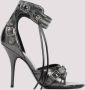 Balenciaga Sandalen Steel Grey Silver Sheep Leather Cagole H110 Sandal in grijs - Thumbnail 2