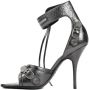 Balenciaga Sandalen Steel Grey Silver Sheep Leather Cagole H110 Sandal in grijs - Thumbnail 3